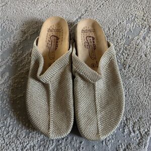 Arcopedico Classic knit taupe Beige Mules Clogs slip on comfort shoes 38 / 7